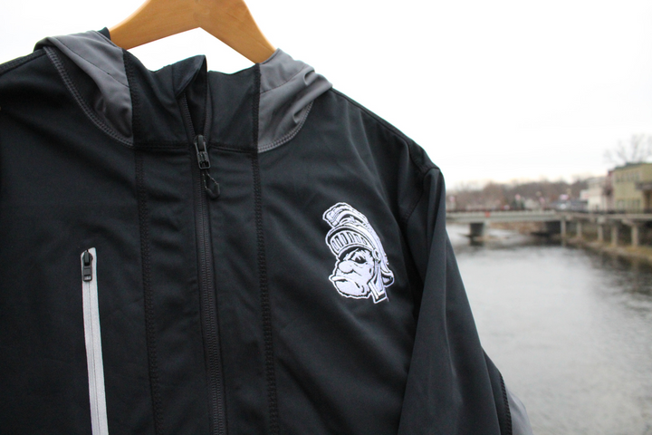 Gruff Sparty Black Michigan State Jacket from Nudge Printing - Lifestyle Photo