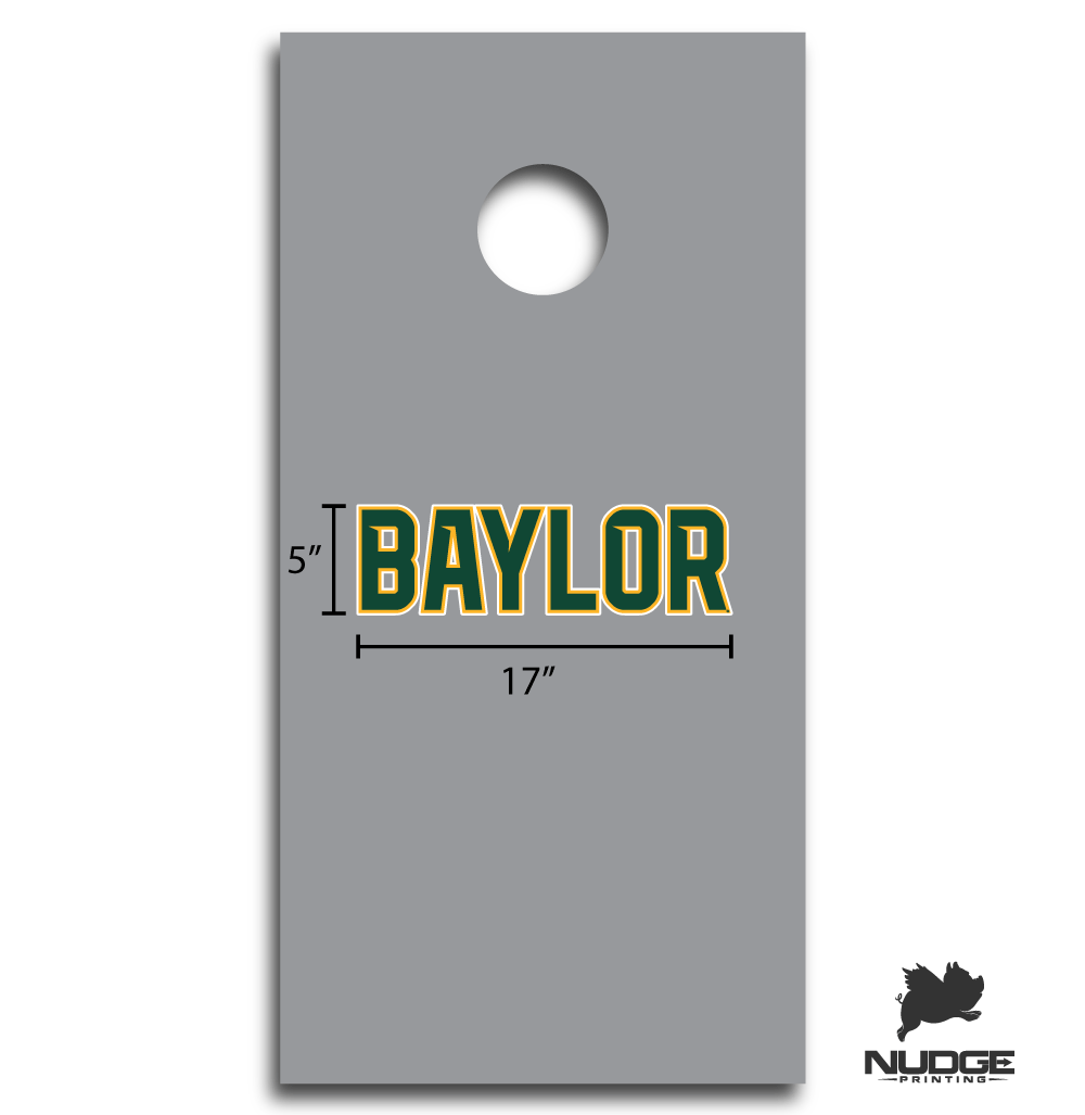 Baylor University Block Baylor Logo Jumbo Corn hole logo