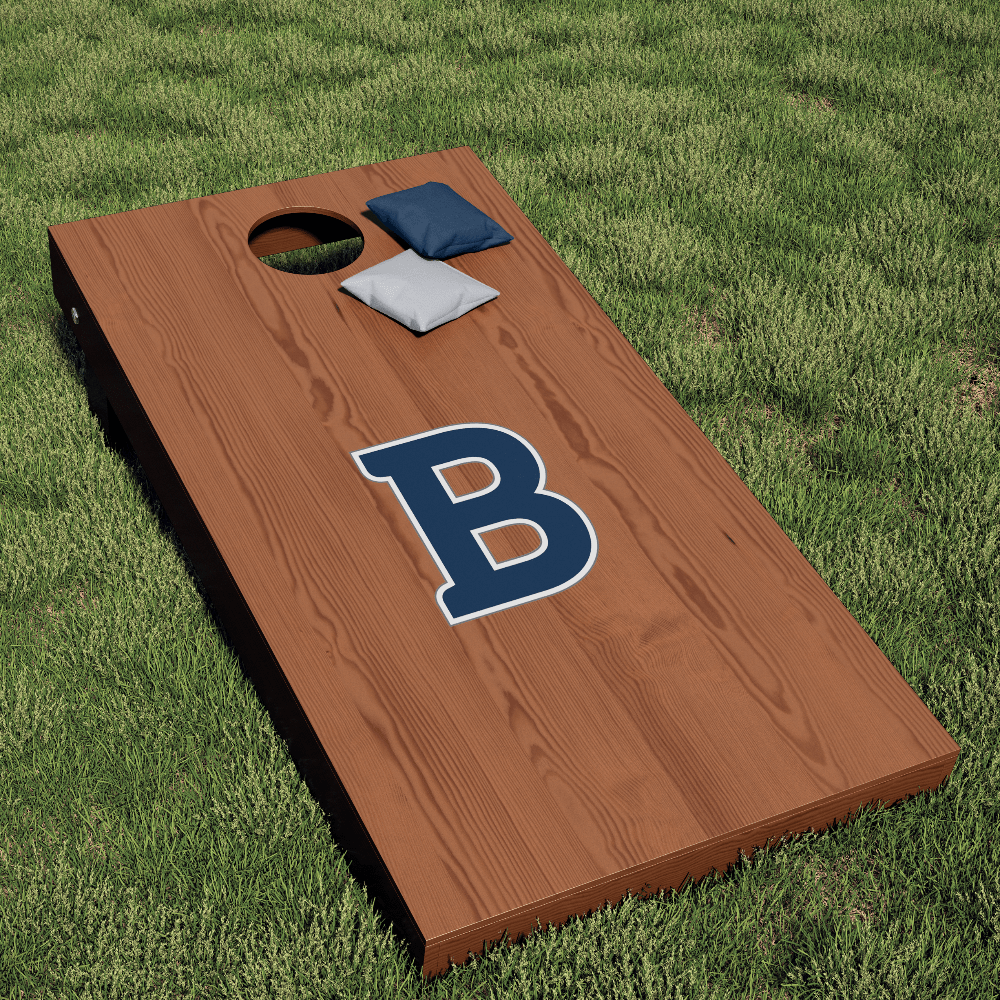 Butler University Bulldogs Blue Block B Logo Cornhole Decal