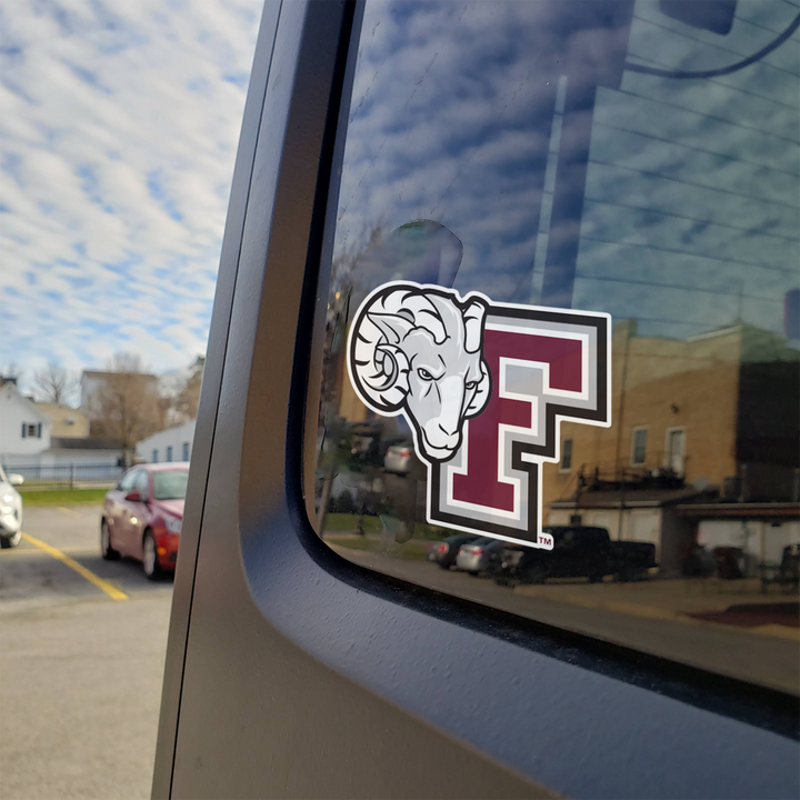 Fordham University Rams Combo Logo Car Decal Bumper Sticker
