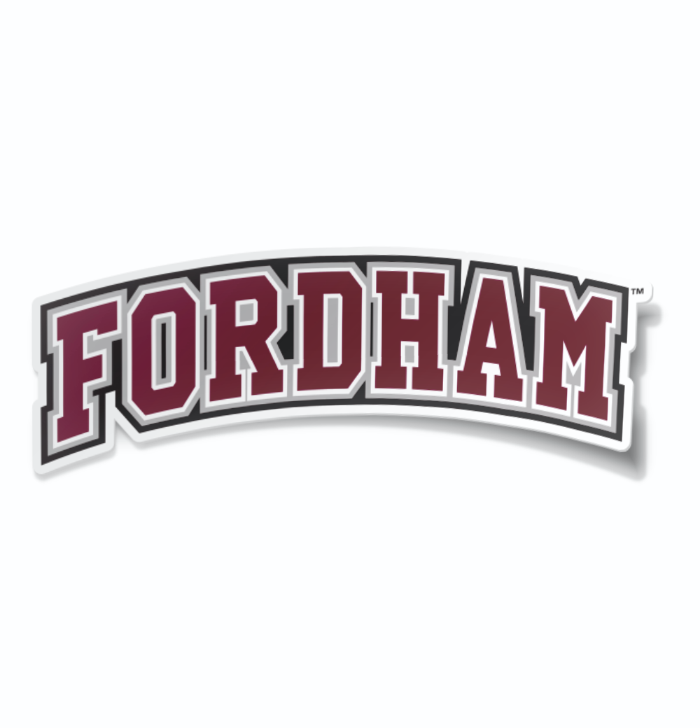 Fordham University Block Wordmark Logo Car Decal