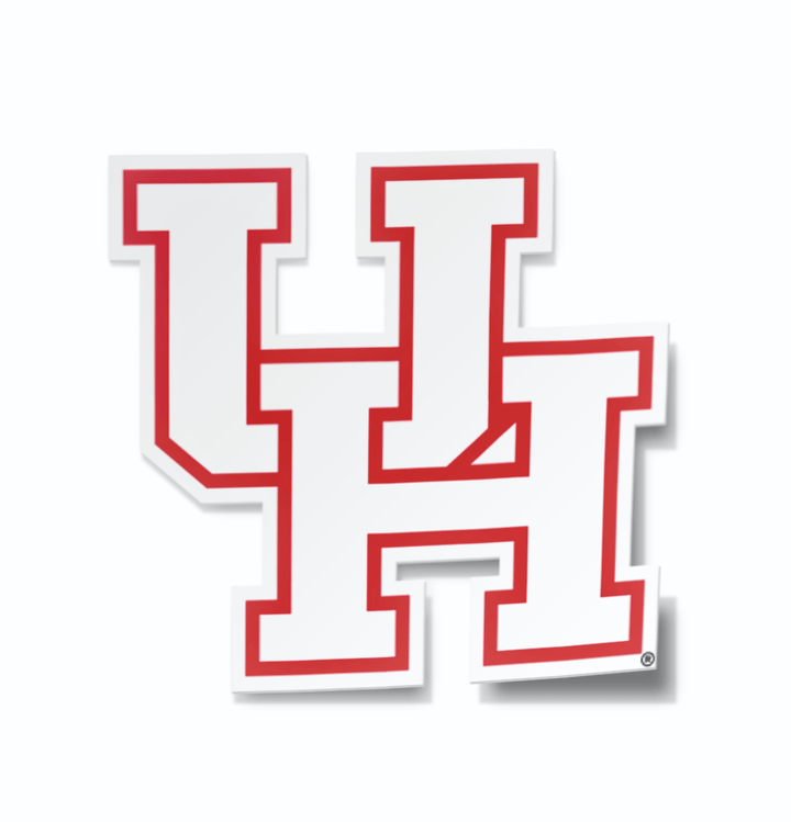 University of Houston UH Vinyl Car Decal Sticker - Nudge Printing