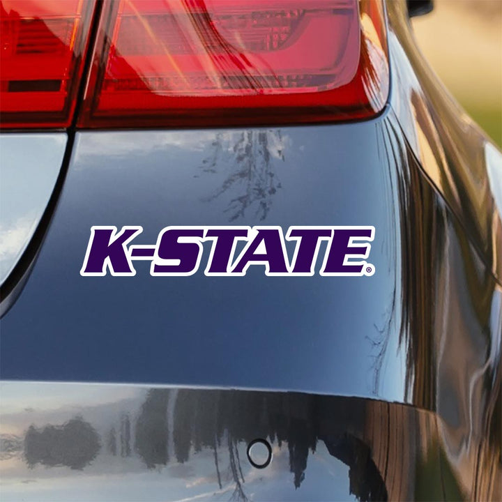 Purple K-State Sticker on Car