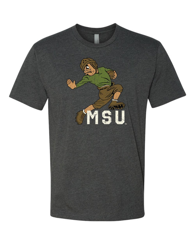 Michigan State MSU Football Leatherhead Sparty Shirt  Edit alt text