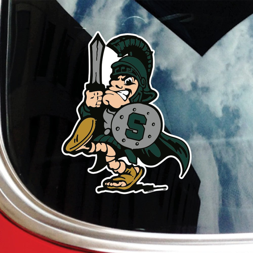 Michigan State University Spartans Sword Sparty Car Decal - Nudge Printing