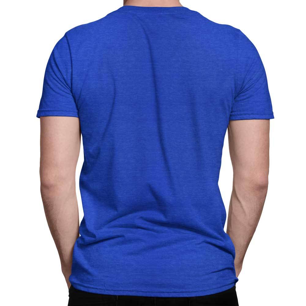 Back of Creighton University Royal Blue Super Soft T-shirt