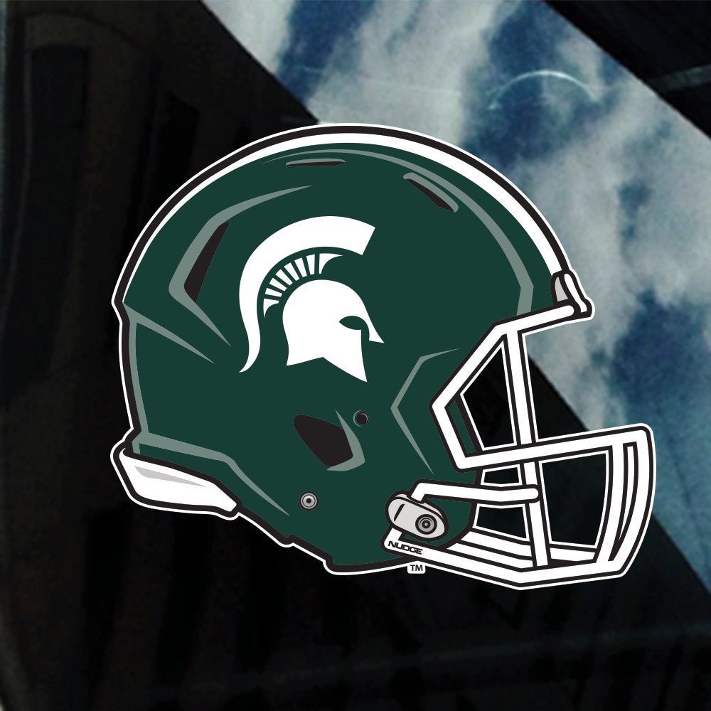 football helmet car tags MSU Football Helmet Decal