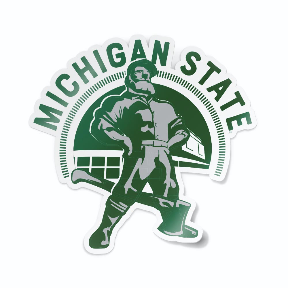 MSU Paul Bunyan Michigan State Trophy Decal