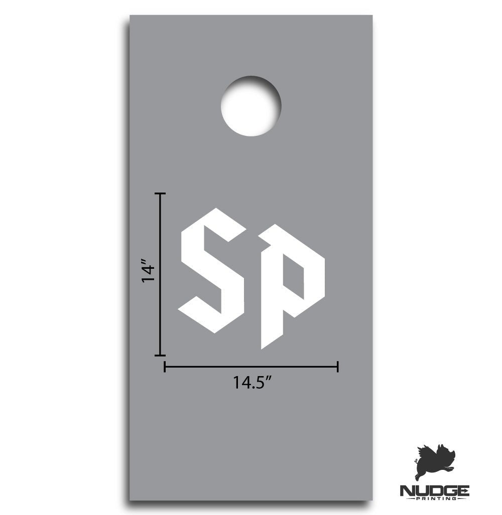 Saint Peter's University White SP Cornhole Dimensions