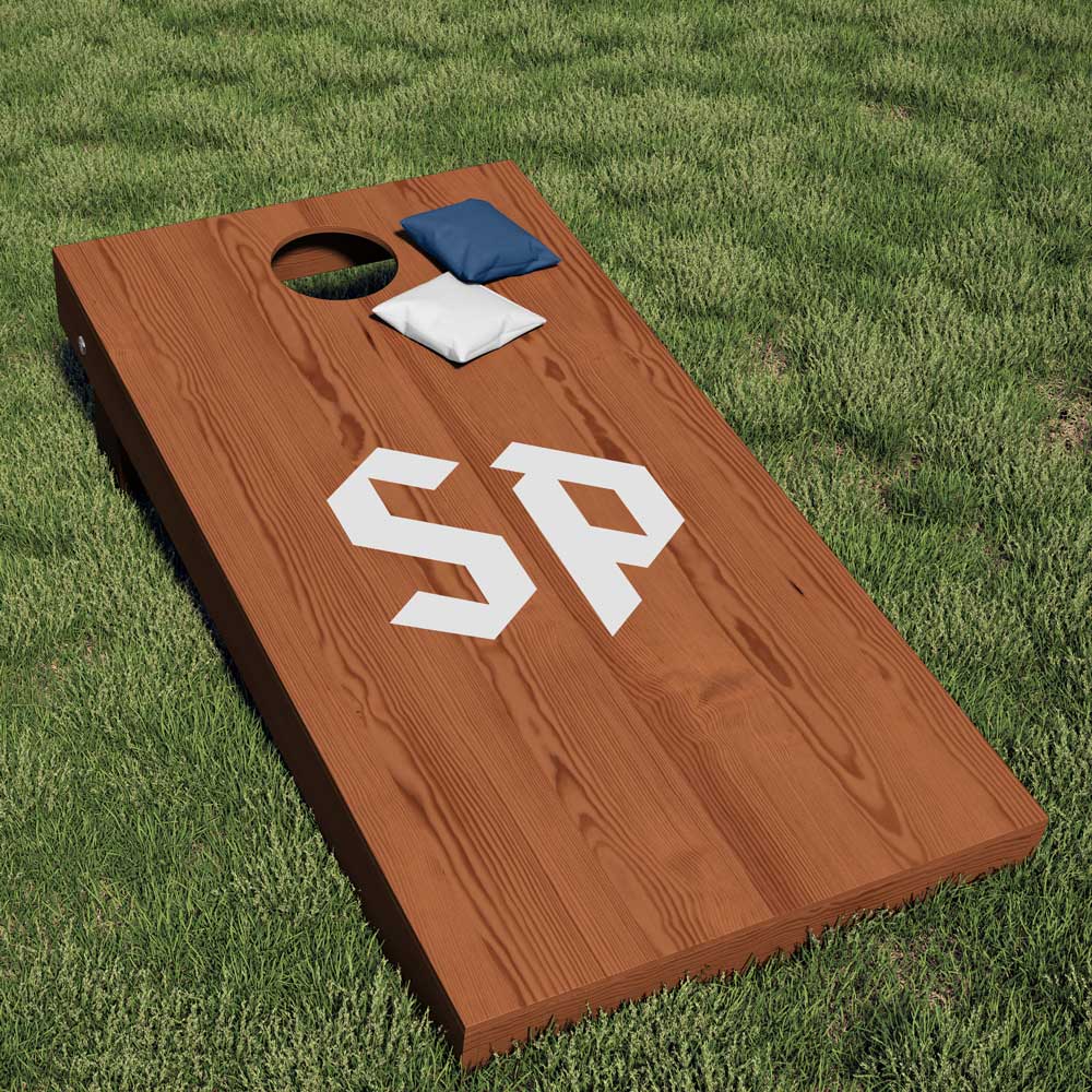 Saint Peter's University White SP Cornhole Decal