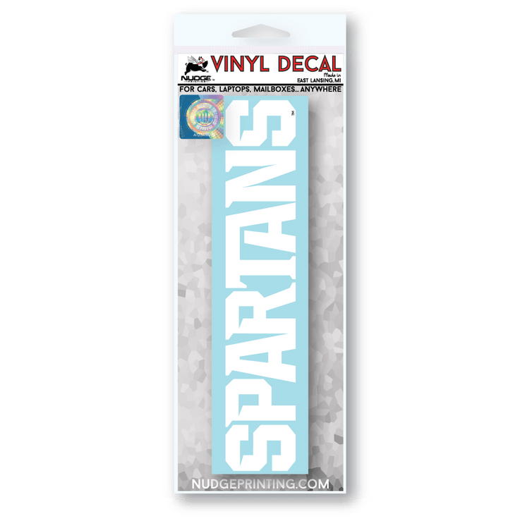 Michigan State University "Spartans" Athletic Font Car Decal - Nudge Printing