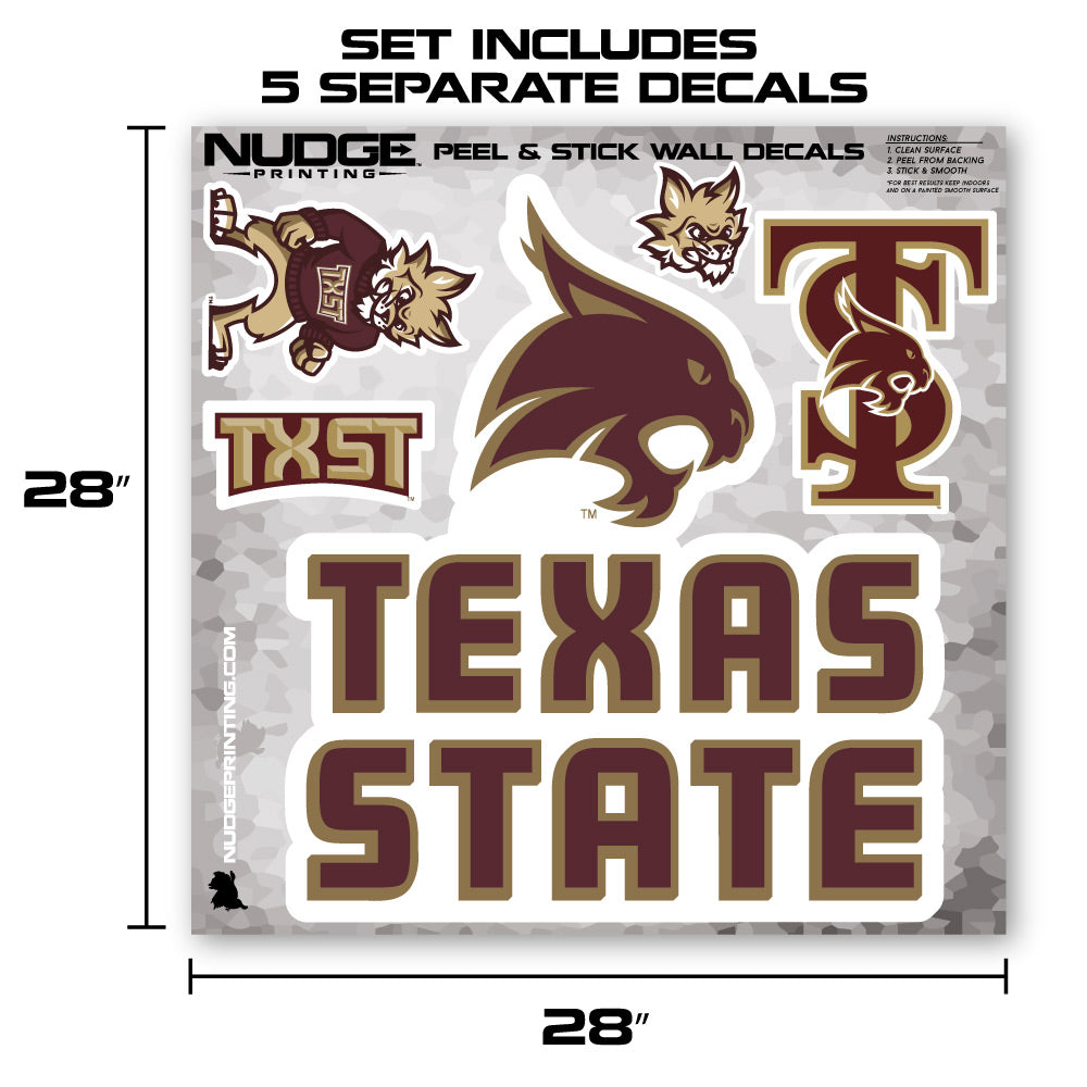 Texas State Wall Decal - Peel and Stick