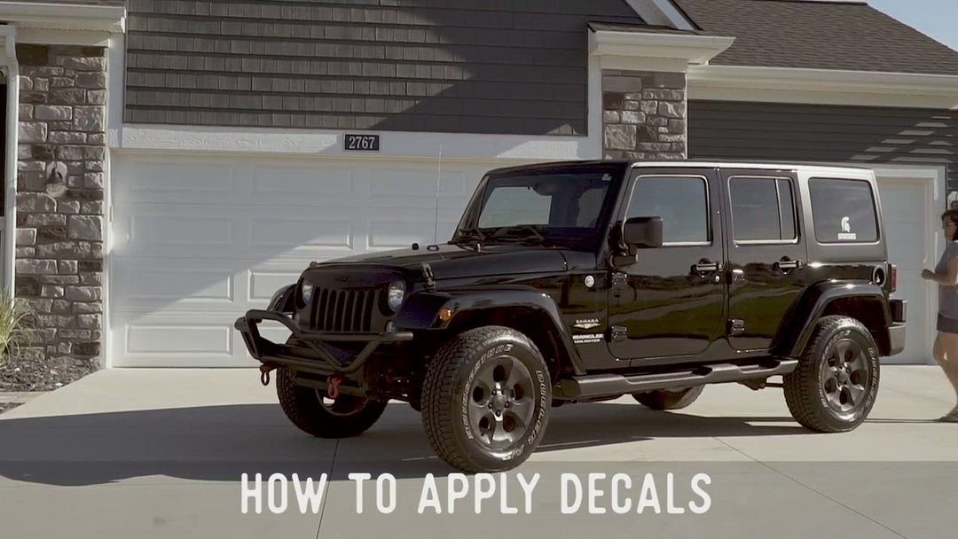 How to Apply a Nudge Car or Cornhole Decal Video