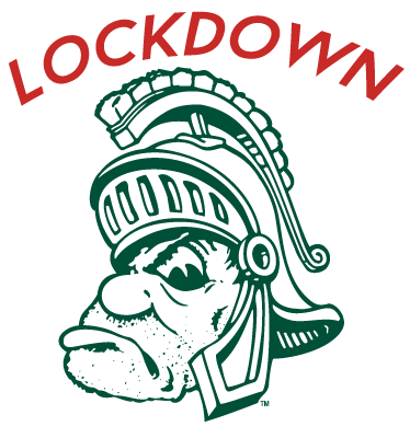 MSU's Gruff Sparty on Lockdown