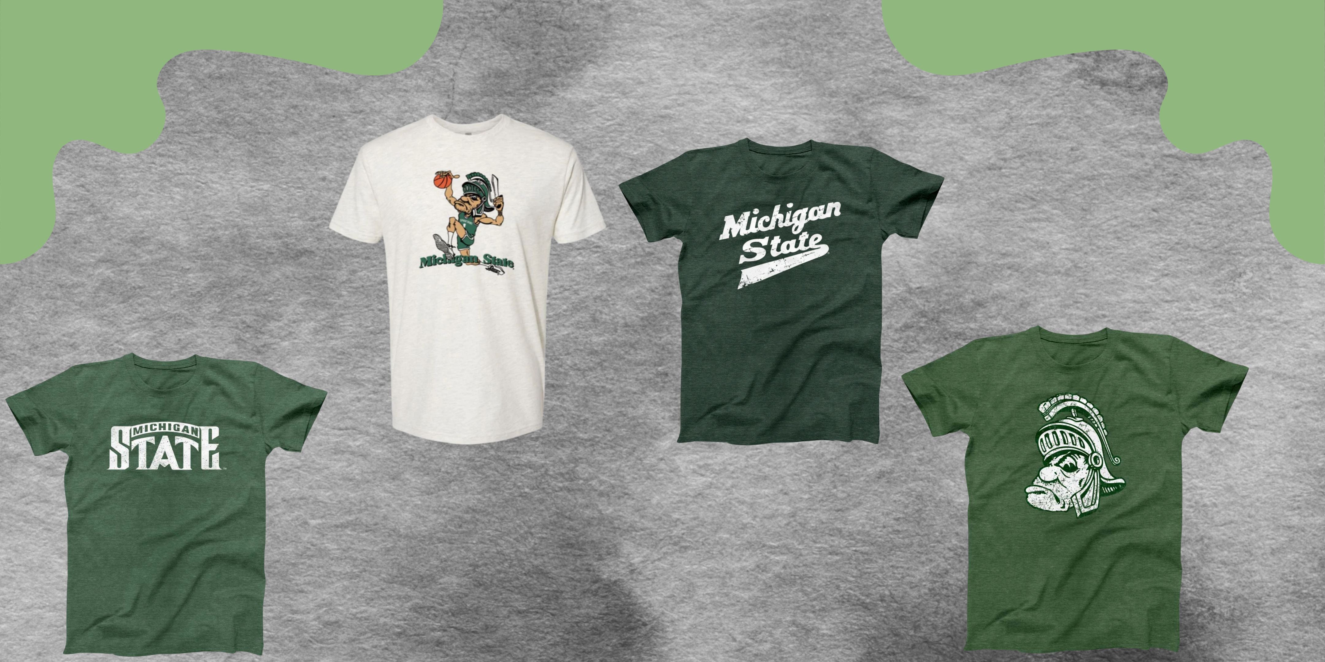 Top 4 Vintage MSU T-Shirt Designs – Nudge Printing