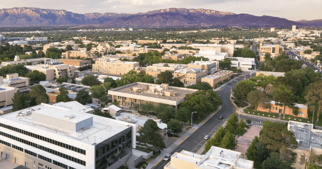 University of New Mexico Campus Overhead Shot
