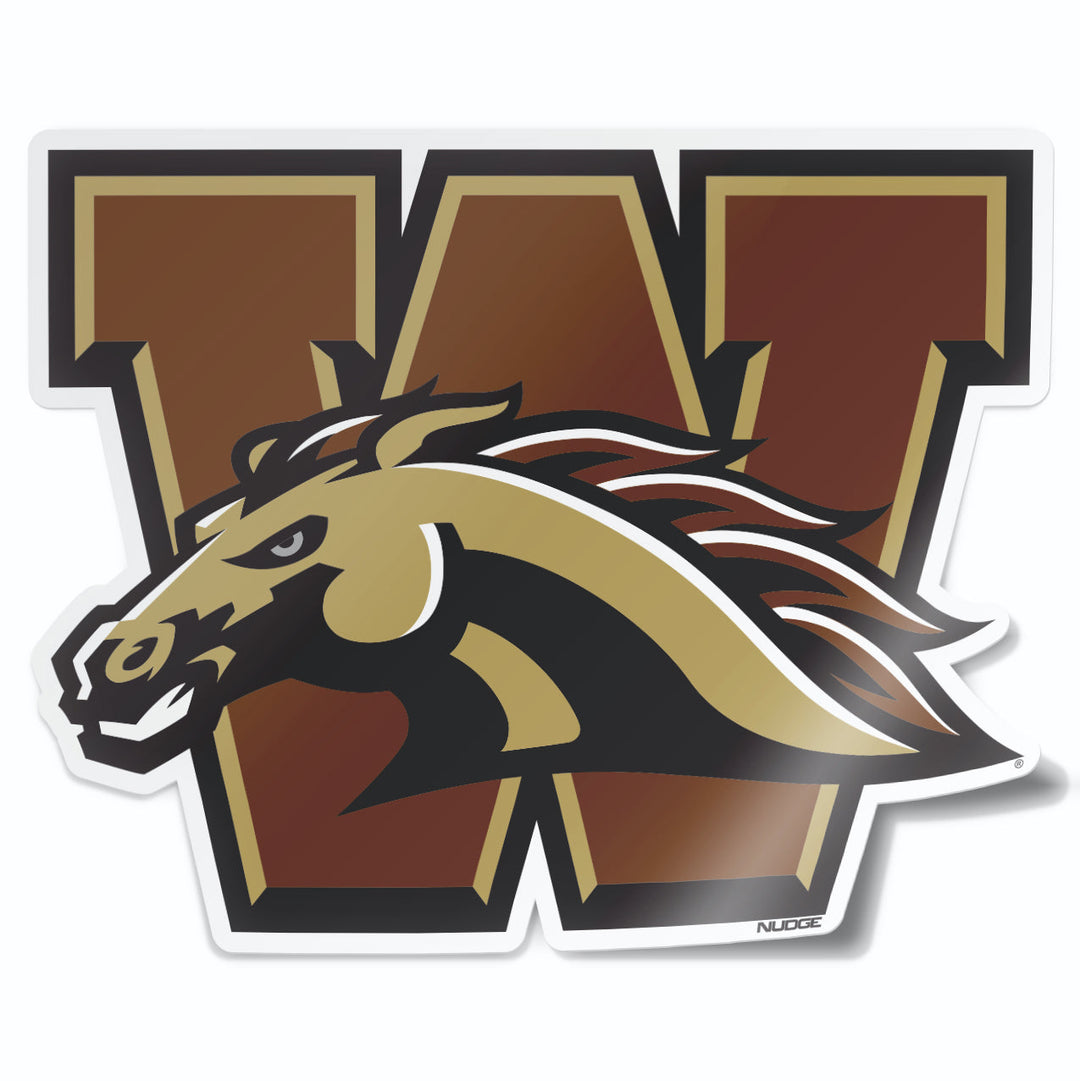 Western Michigan University WMU Broncos Car Decals, Stickers, and Shirts from Nudge Printing
