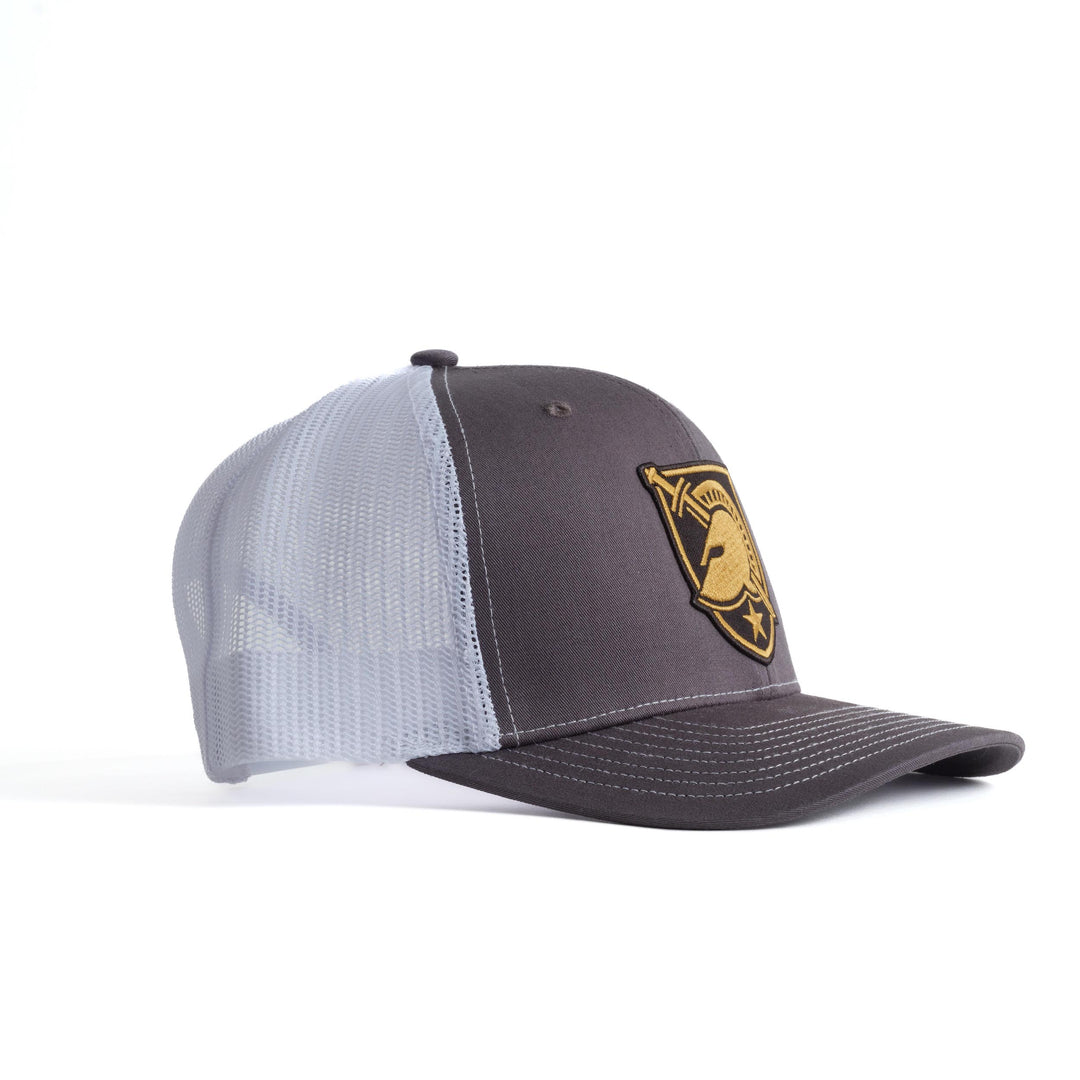 West Point Military Academy Trucker Hat with Black Knights Shield Logo