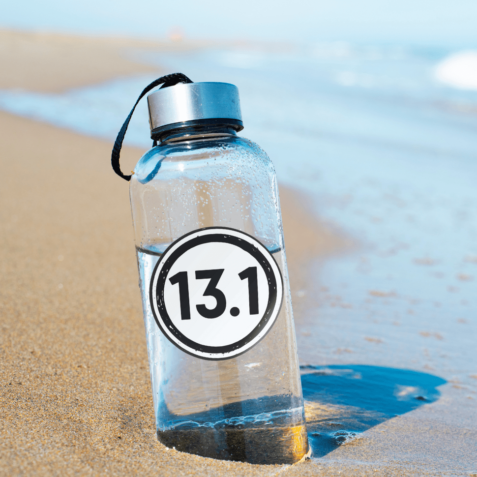 13.1HalfMarathonStickerDecalonWaterBottle