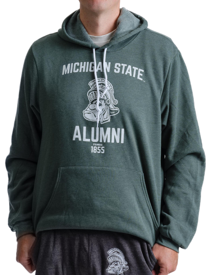 Michigan State Sweatshirt with Gruff Sparty from Nudge Printing
