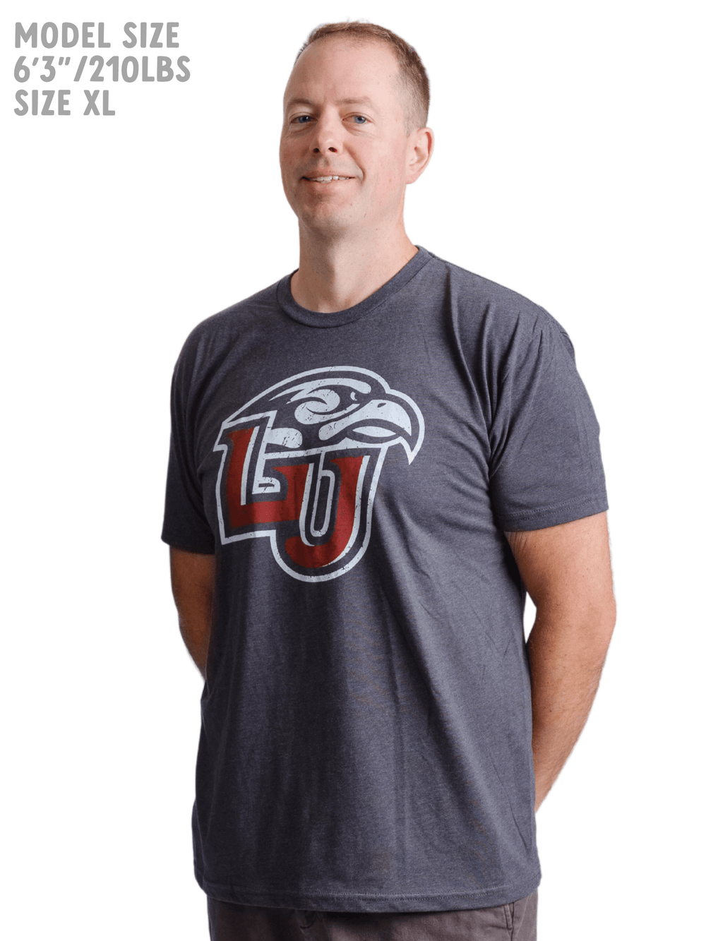 Liberty University Flames LU Logo Charcoal Grey T-Shirt