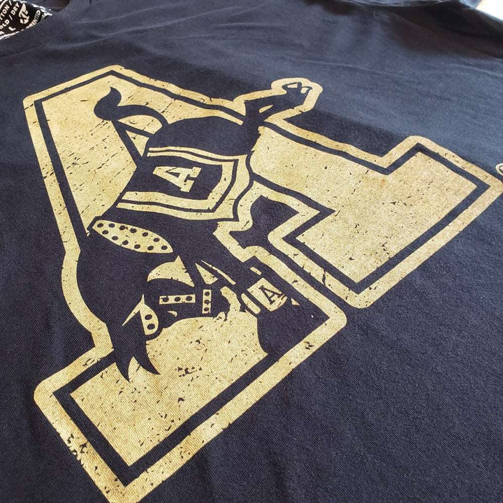 Close up Picture of Vintage Kicking Mule Army West Point T-shirt