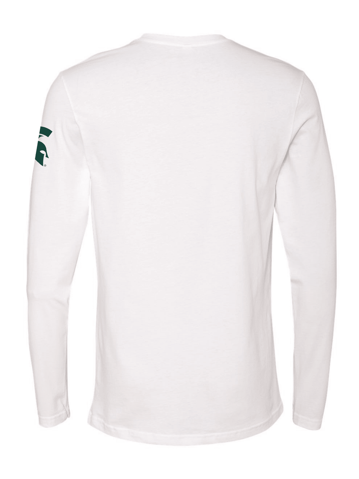 Michigan State NYC Spartans Statue of Liberty White Long Sleeve Shirt