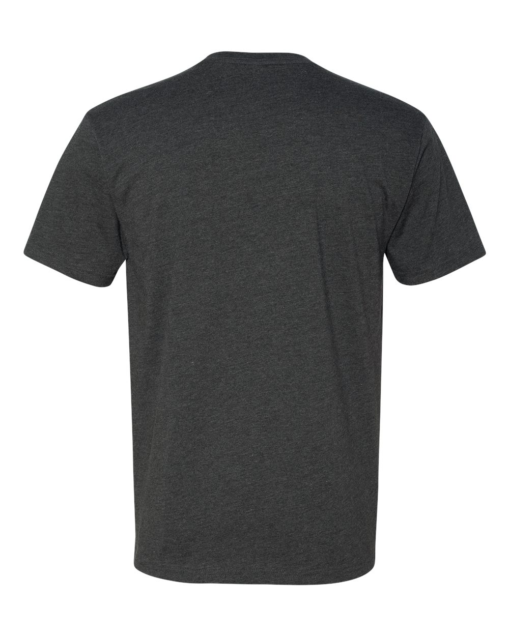 Back of Charcoal colored Nudge Printing T Shirt