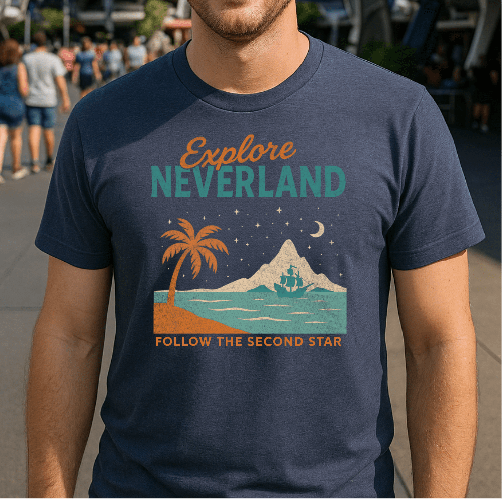 Arch & Castle | Explore Neverland T-shirt