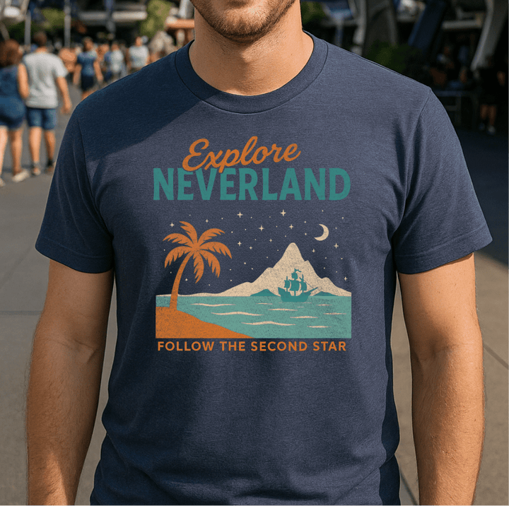 Arch & Castle | Explore Neverland T-shirt