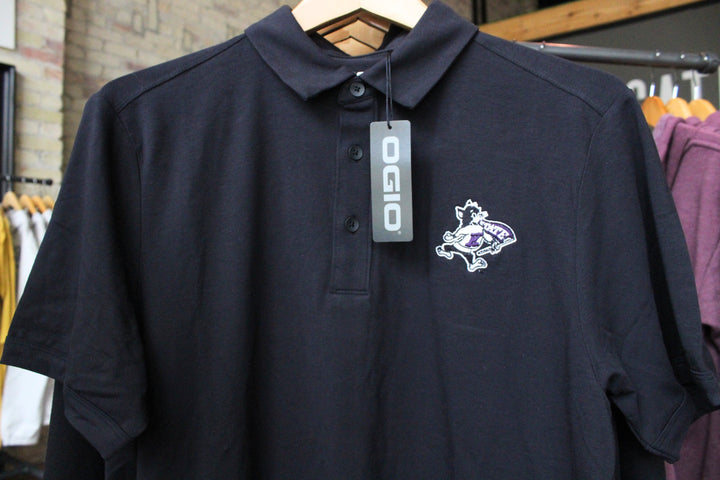 Kansas State University Wildcats Willie Polo OGIO Unisex K-State Collared Golf Shirt - Black