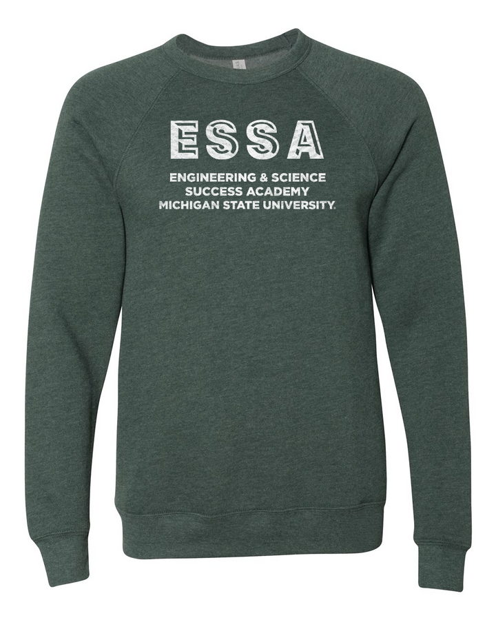 MSU ESSA Wordmark Green Crewneck Sweatshirt