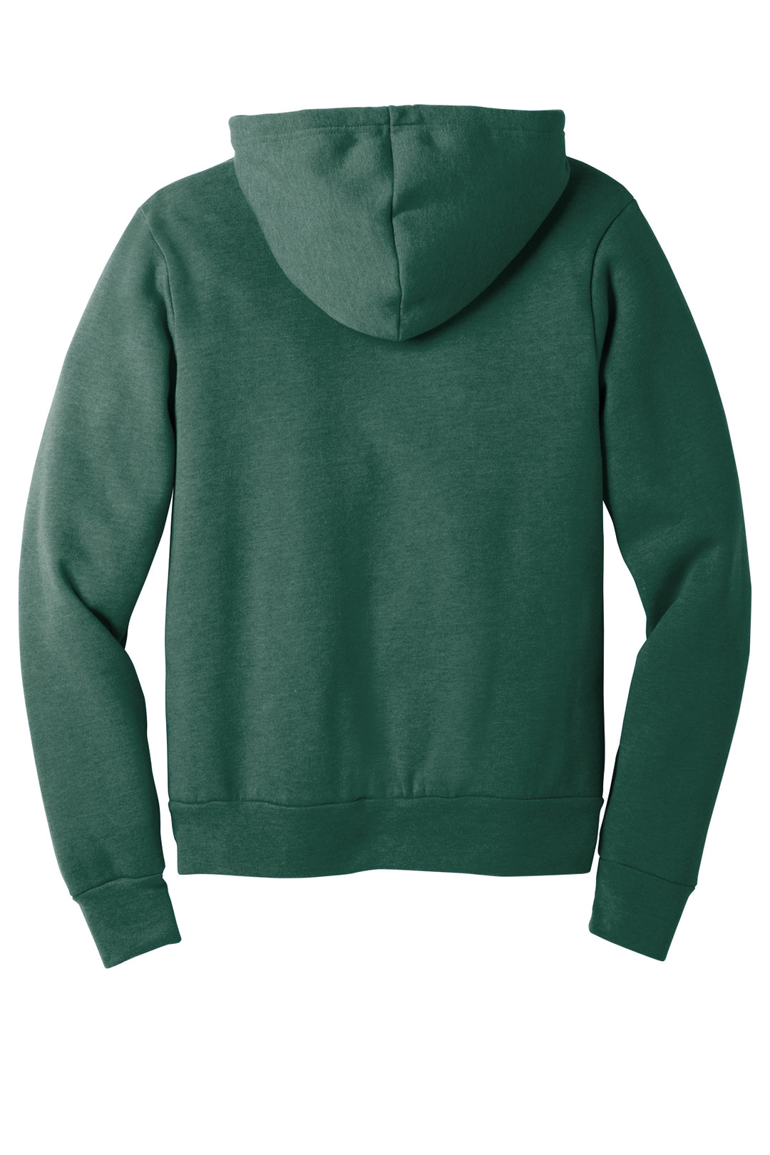 Back of forest green Michigan State hoodie from Nudge Printing