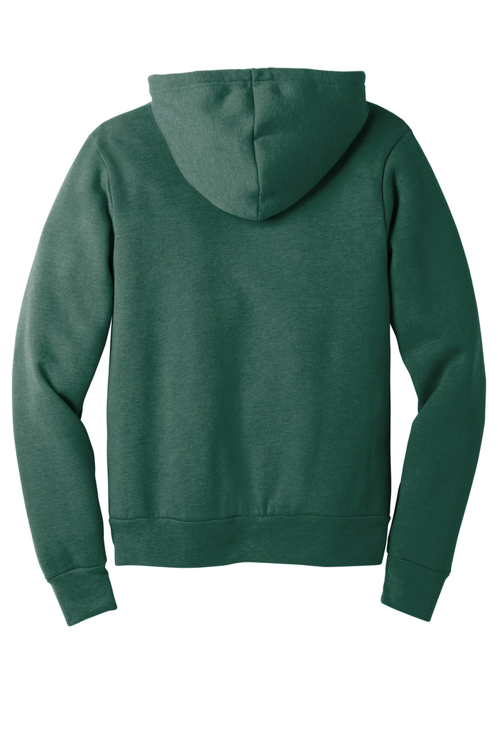 Back of forest green Michigan State hoodie from Nudge Printing