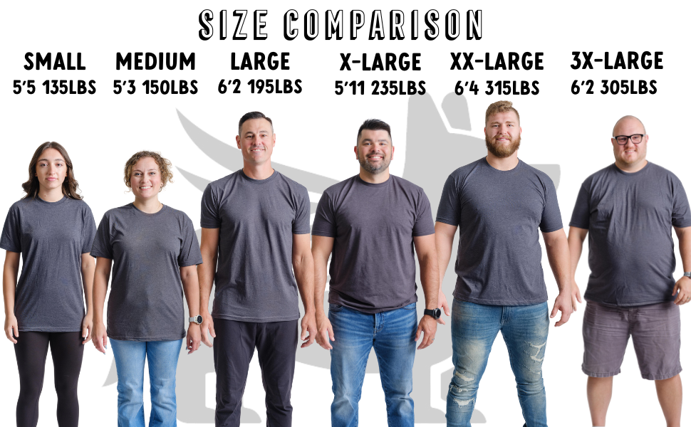 Nudge Printing Size Comparison Chart
