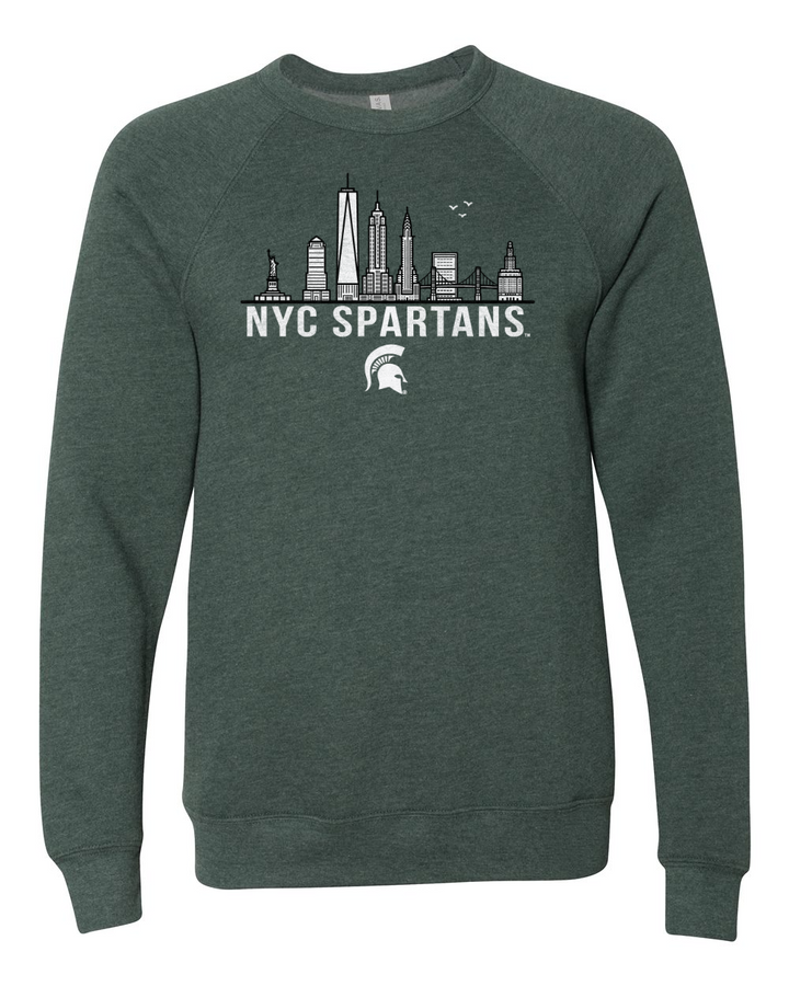 NYC Spartans Skyline Crewneck Sweatshirt