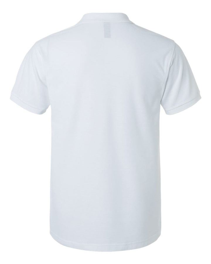 White polo shirt on a white background