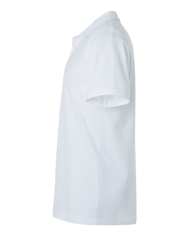 White short-sleeve shirt on a white background