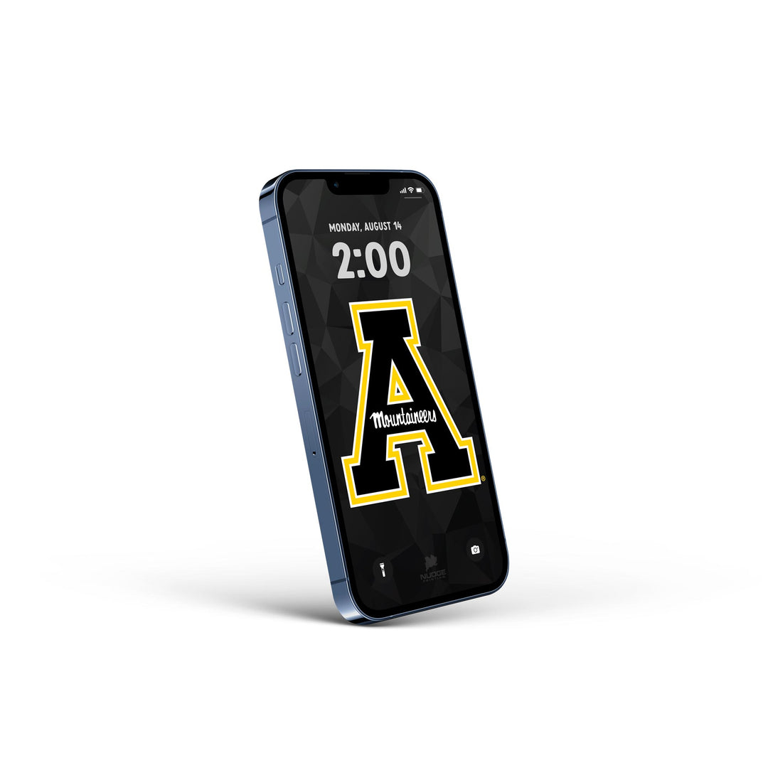 FREE | App State University A Logo Phone Wallpaper Download