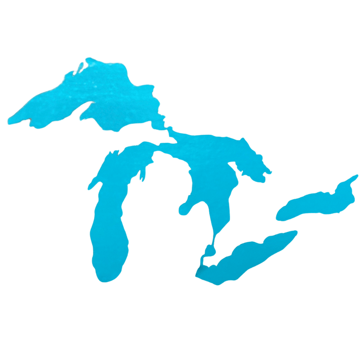 Great Lakes of Michigan Vinyl Decal Window Sticker