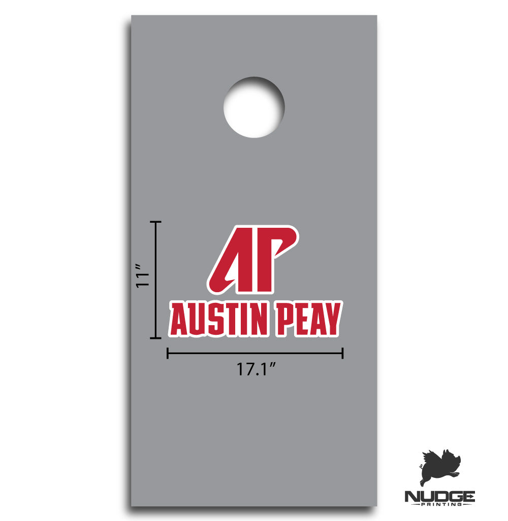 AP Austin Peay Cornhole Dimensions