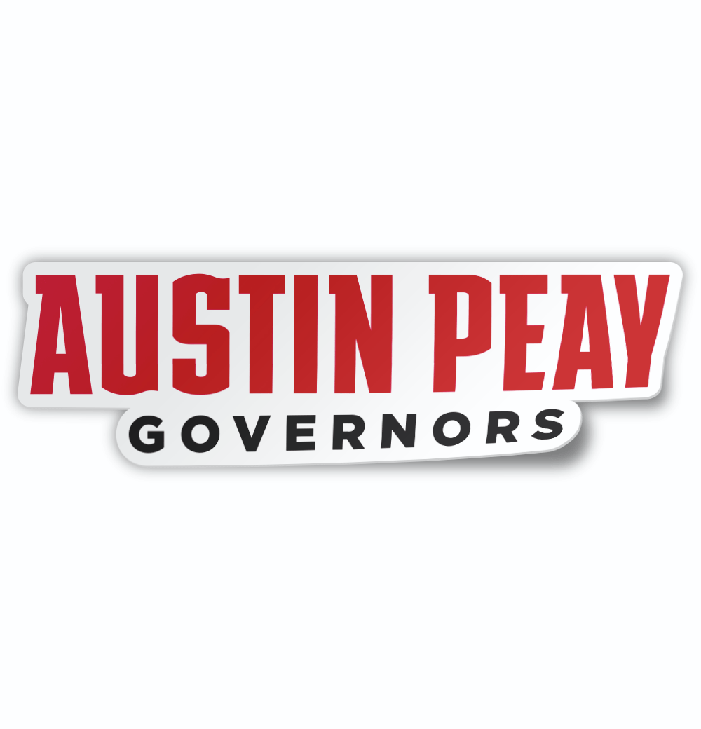 Austin Peay Governors Car Decal Sticker Mockup