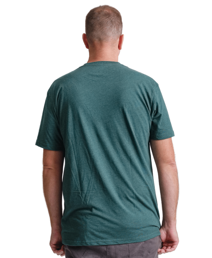 Nudge Printing green t shirt back