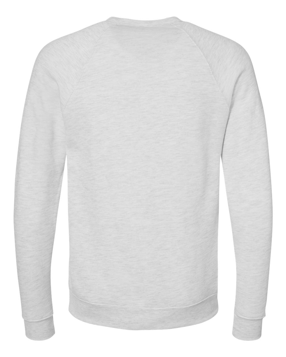 back of nudge printing ash white crewneck sweatshirt