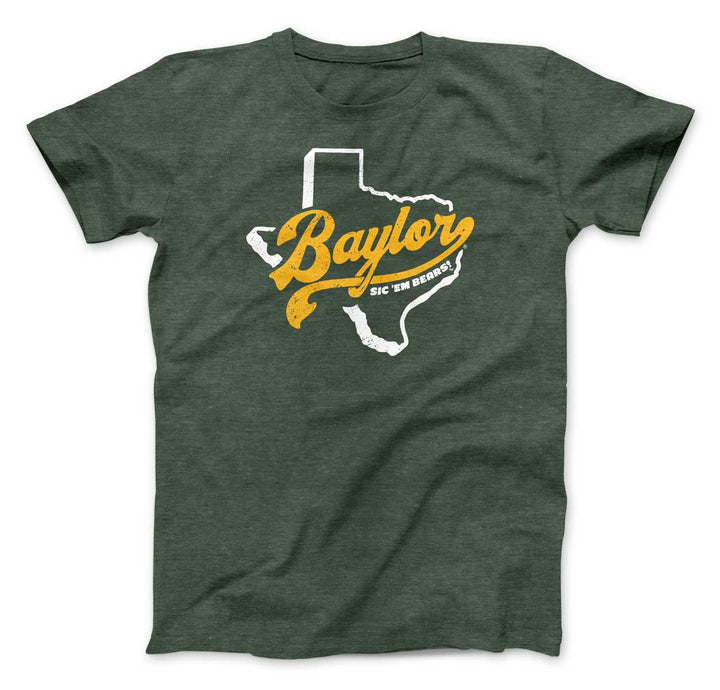 Baylor University Sic 'Em Bears Green T-Shirt Design