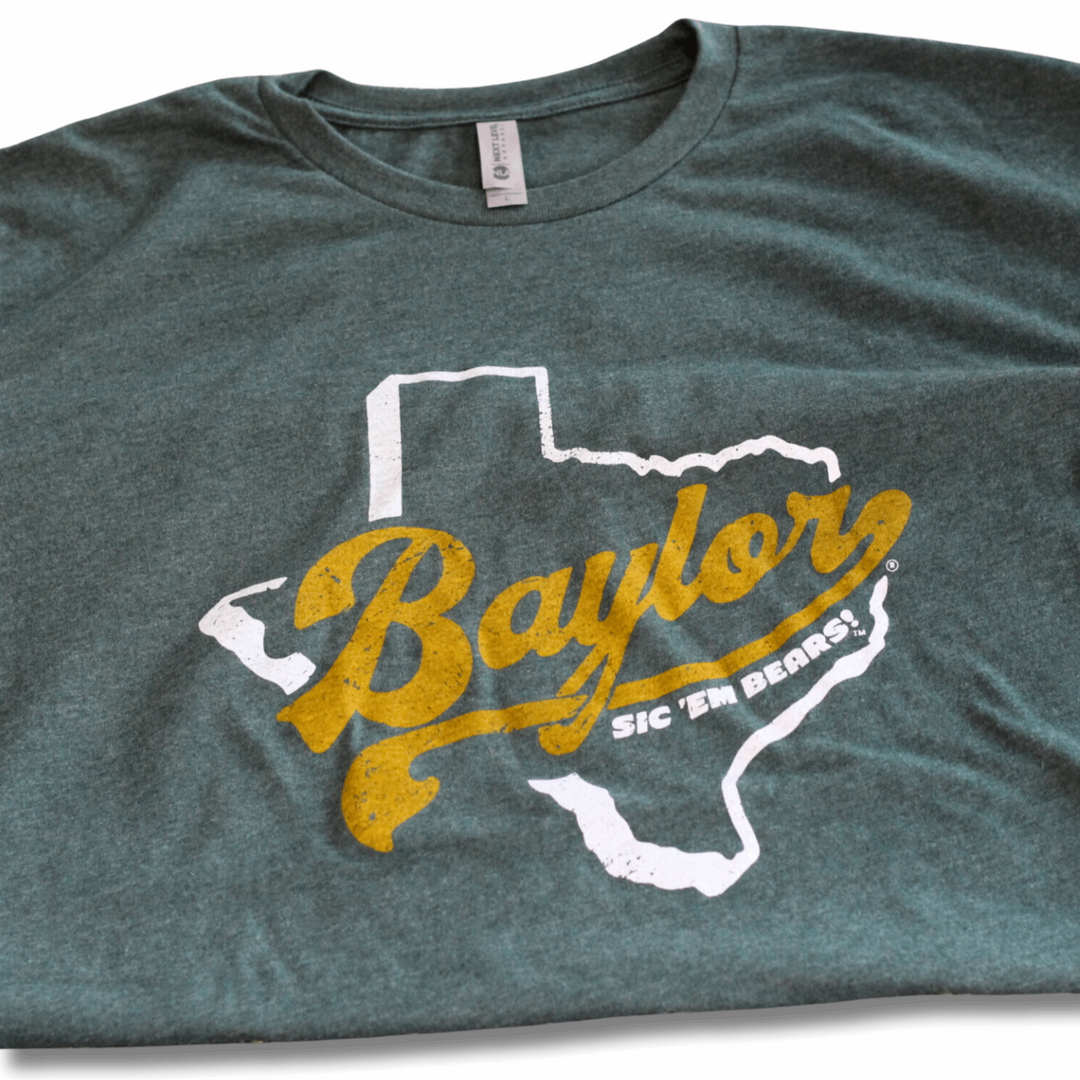 Baylor University Sic 'Em Bears Green T-Shirt Design