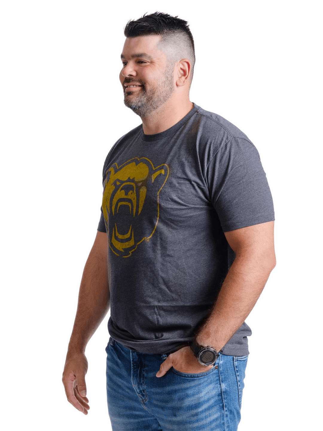Baylor University Bear Head Super Soft T-Shirt - Nudge Printing