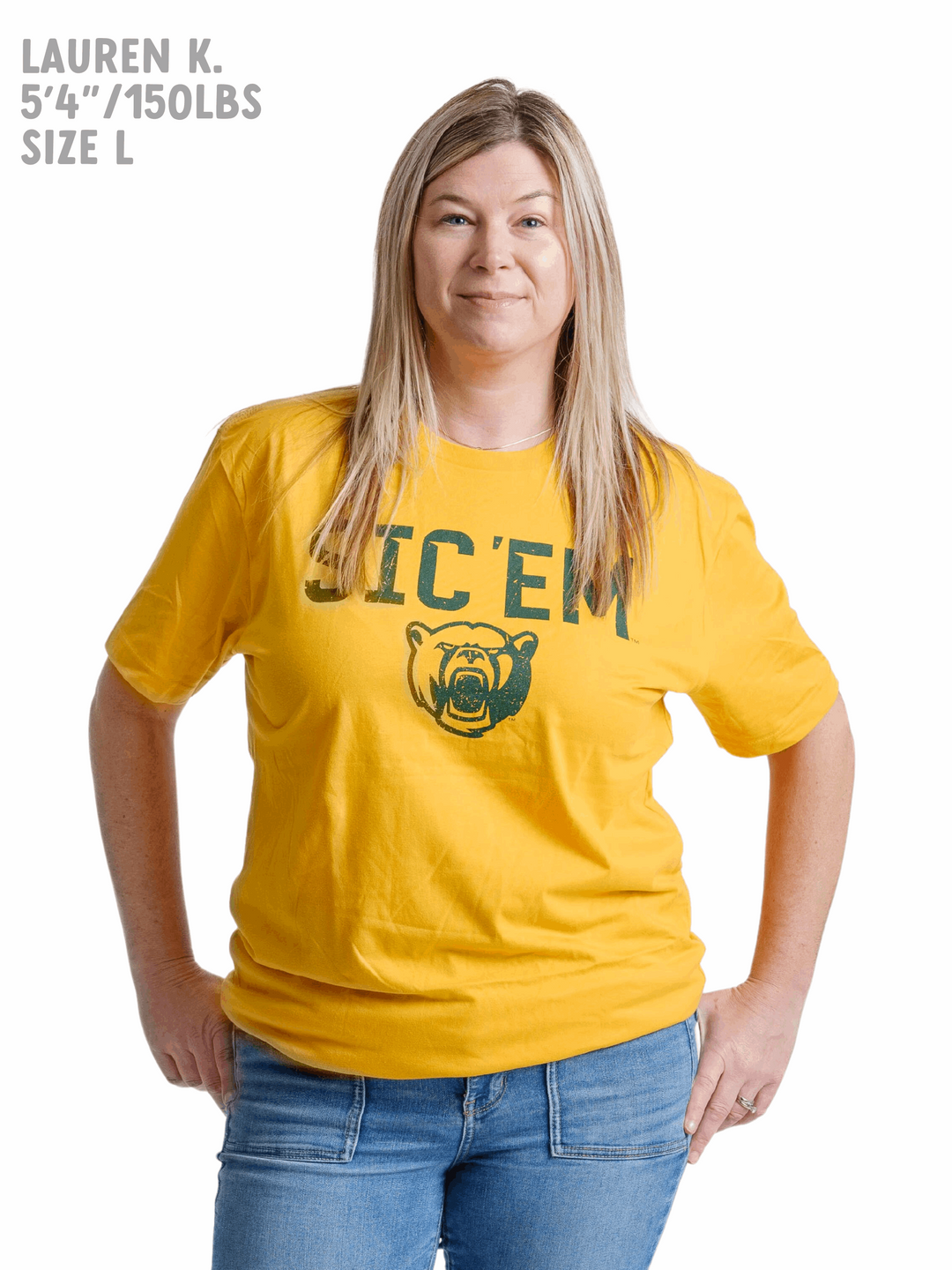 Baylor University Bears Sic 'Em Logo Gold T-Shirt