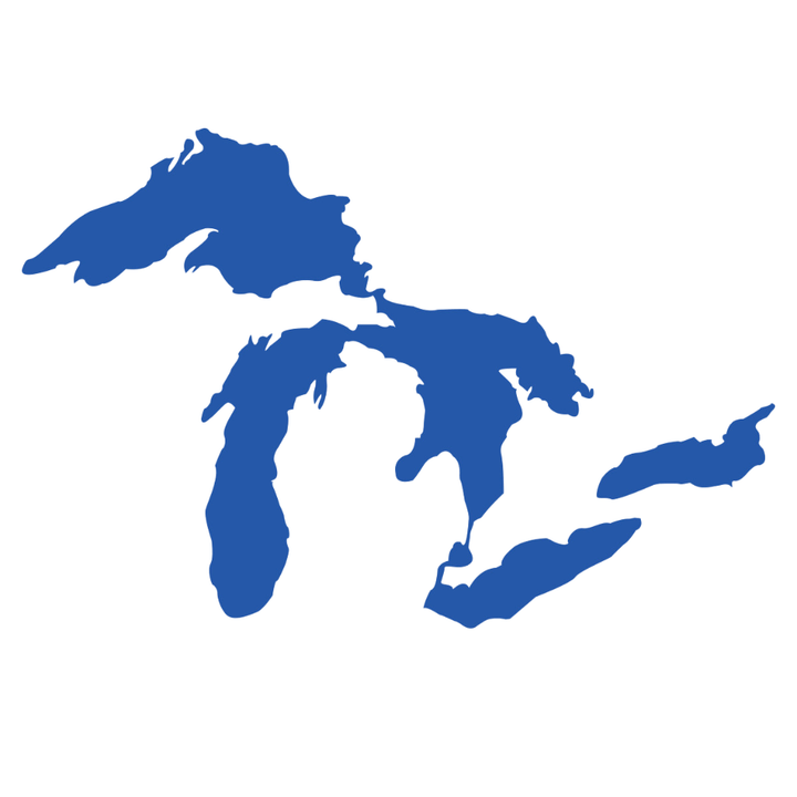 Great Lakes of Michigan Vinyl Decal Window Sticker