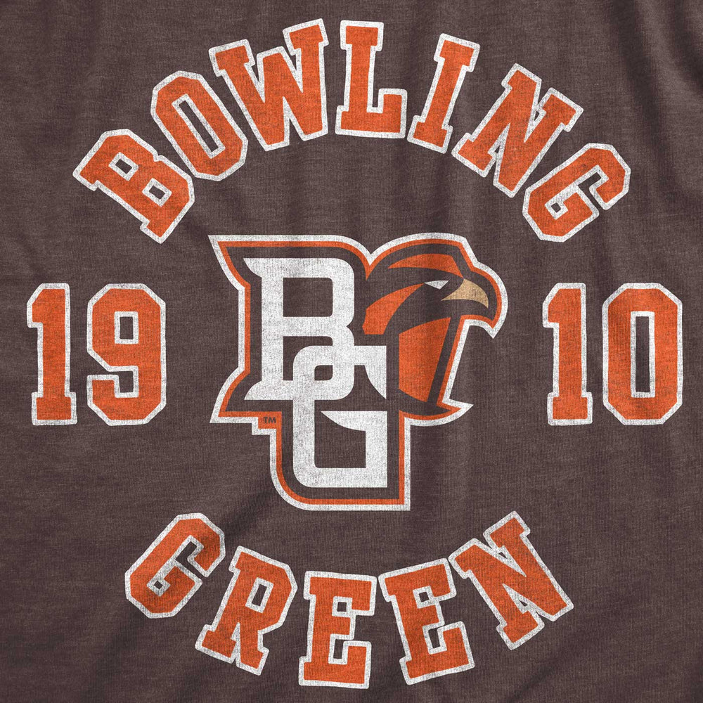 Bowling Green State University 1910 T-Shirt from Nudge Printing Close up view